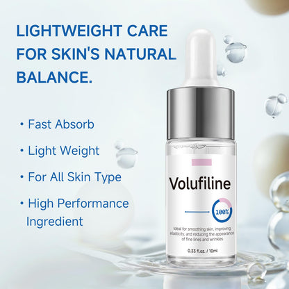 Volufiline Serum, Volufiline Under Eye Serum, Cosmetic Grade Ampoule for Skin Elasticity Improvement, Face & Body Fine Lines, Hydrating Texture, 10ml*2 - Maple Wellness Supplements