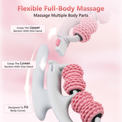 VOMLOR Cellulite Massage Roller - Lymphatic Drainage Tool for Deep Tissue Fascia Massage - Muscle Roller for Legs & Buttocks, Anti-Cellulite Massager for Body Contouring and Skin Smoothing - Maple Wellness Supplements