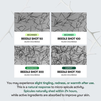 VT COSMETICS CICA Reedle Shot 100, Spicule Microneedling Serum for Pore Care & Exfoliation, Exosome, Centella Asiatica for Glass Skin - Maple Wellness Supplements