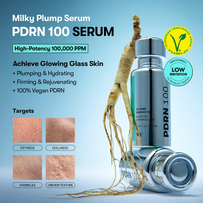 VT COSMETICS PDRN 100 Essence, Intensive Glow Serum, 100,000ppm Vegan PDRN, Skin Restoration & Plumping, Hydrating & Moisturizing - Maple Wellness Supplements