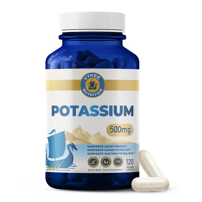 Vykee Nutrition Potassium Citrate Capsules - Supplements for Electrolyte Balance, Muscle & Heart Health - Vegan, Non-GMO, - Maple Wellness Supplements