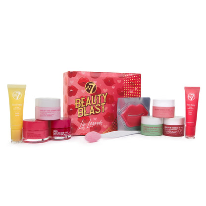 W7 Beauty Blast Lip Legends Sweet Dreams Lip Care Set - Lip Masks, Scrubs, Balms and More – Exclusive W7 Sweet Dreams Flavors Included - Maple Wellness Supplements