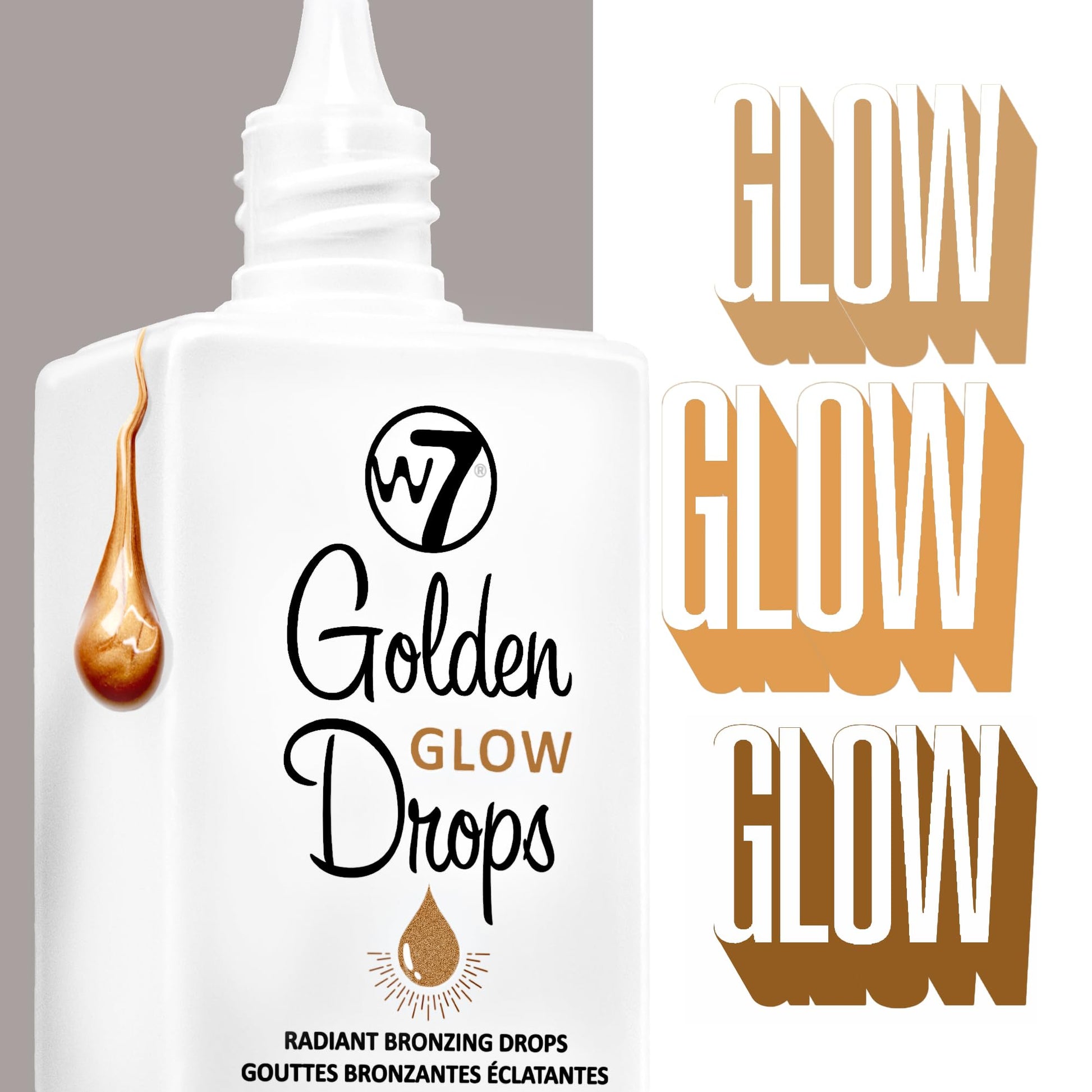 W7 Golden Glow Drops - Liquid Bronzing Drops For Flawless Skin & A Radiant Finish - Maple Wellness Supplements