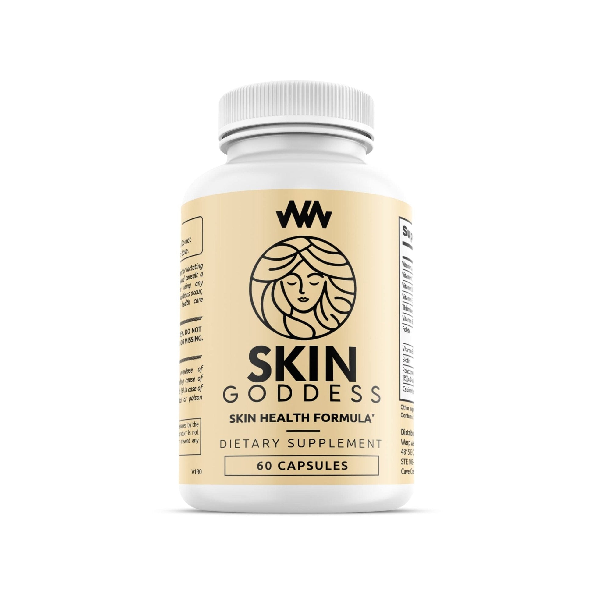 Warped Wellness Womens Skin Health Supplement | Supports Radiant and Youthful Female Complexion | Chinese Peony for Clear Skin and Feminine Glow | Skin Goddess - Maple Wellness Supplements