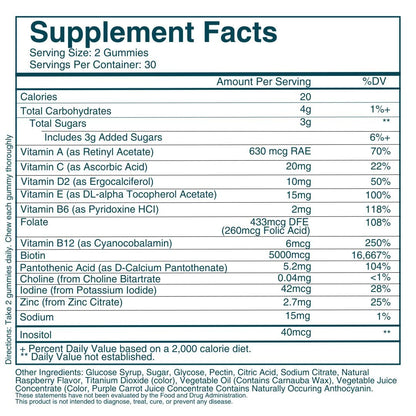 WEEM Hair Skin and Nails Gummies - Supports Healthy Hair - Vegan biotin Vitamins for Women & Men Supports Faster Hair Growth, - Maple Wellness Supplements