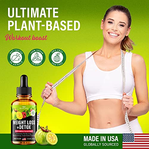 Weight Loss Drops Natural Detox Made in USA - Diet Drops for Fat Loss - Effective Appetite - Maple Wellness Supplements