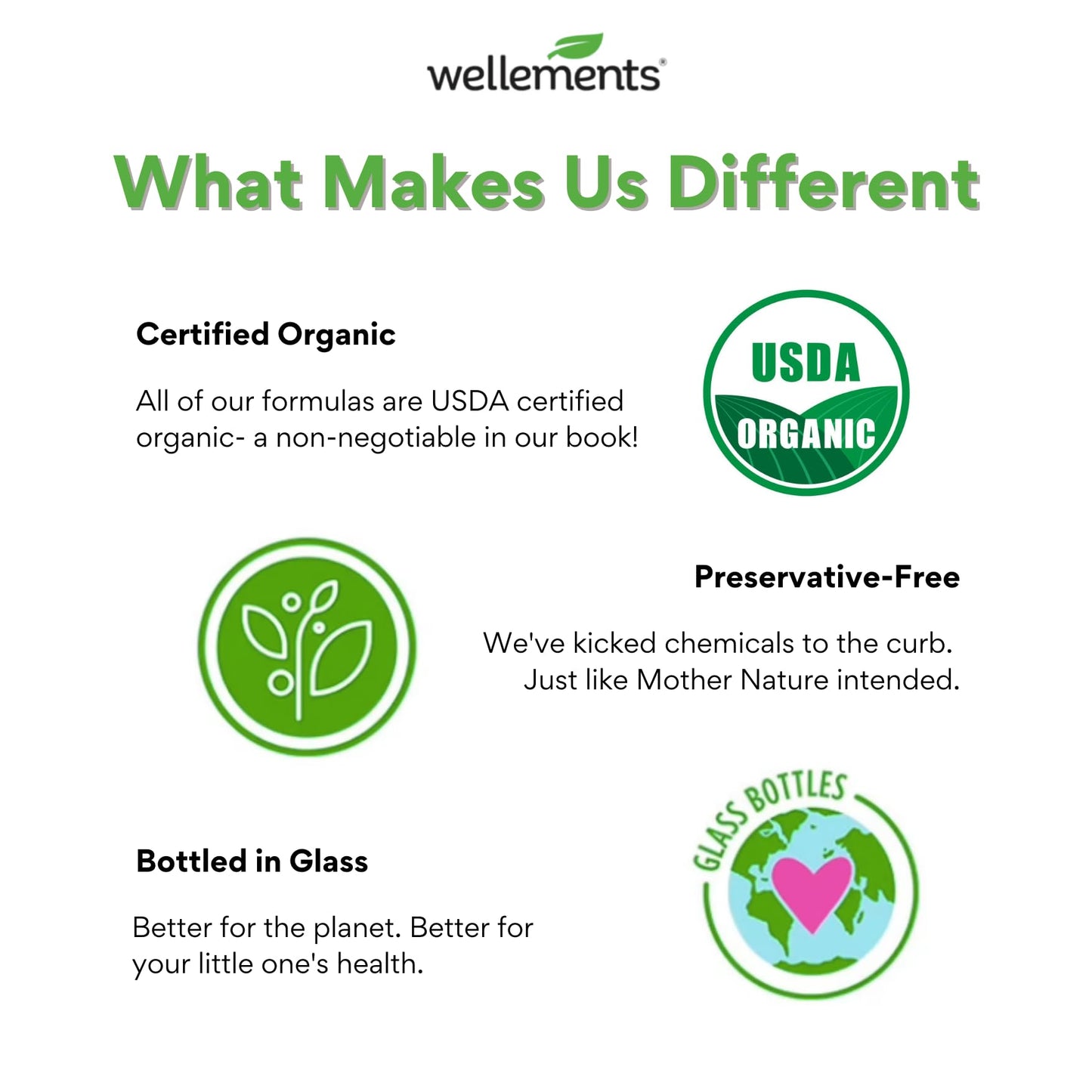Wellements Organic Iron Drops for Newborn+ Babies (1 Fl Oz) - Cherry Flavor Liquid Iron Supplement for Infants - Toddler Iron Supplement for Kids (4months+ to 3 Years) - Maple Wellness Supplements