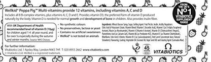 Wellkid Peppa Pig Chewable Gummy Vitamins by Vitabiotics - UK's No. 1 Vitamin Company - Maple Wellness Supplements