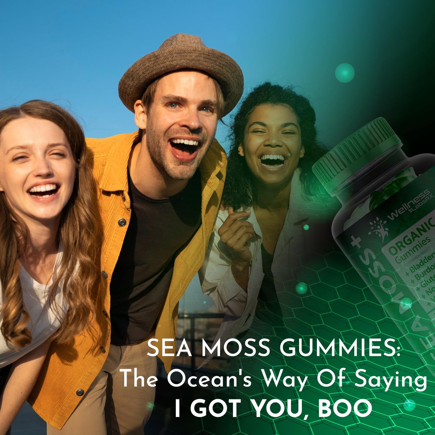 WELLNESS LABSRX Sea Moss Gummies, 3200mg Organic Seamoss, Irish Sea Moss - Maple Wellness Supplements