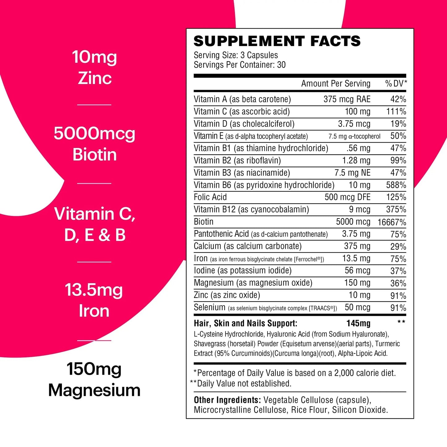 Wellthy Her Women's Daily Vegan Multivitamin for Women, Natural Ingredients for Healthy Hair, Skin, & Nails with Essential Micronutrients (30 Day) - Maple Wellness Supplements