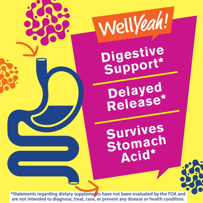 WellYeah Probiotics for Women Gummies - 10 Billion CFU - for Digestive Support, Gut Health, and Feminine Health Support - Natural Sourced Flavors - Vegan - Maple Wellness Supplements