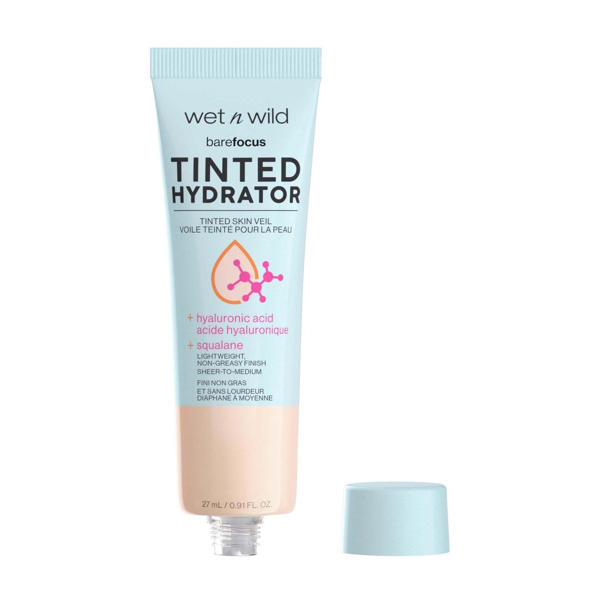 wet n wild Bare Focus Tinted Hydrator Tinted Skin Veil, Lightweight Buildable Coverage with Hyaluronic Acid & Vegan Squalane, Sheer-to-Medium Coverage - Maple Wellness Supplements