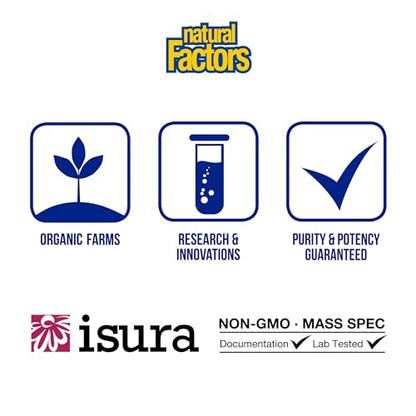 Whey Factors by Natural Factors, Grass Fed Whey Protein Concentrate, Aids Muscle - Maple Wellness Supplements