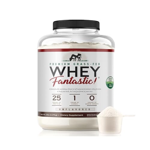 Whey Fantastic Unflavored - 100% Natural Grass Fed Whey Protein Powder - Unique 3 - Maple Wellness Supplements