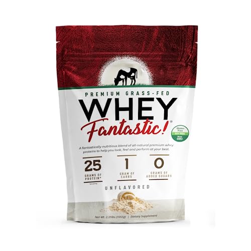 Whey Fantastic - Unflavored - 100% Natural Grass Fed Whey Protein Powder - Unique 3 - Maple Wellness Supplements