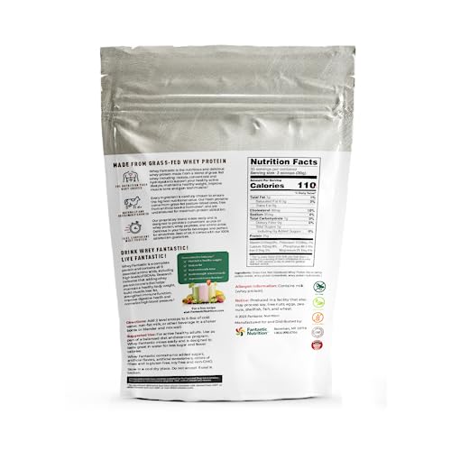 Whey Fantastic - Unflavored - 100% Natural Grass Fed Whey Protein Powder - Unique 3 - Maple Wellness Supplements