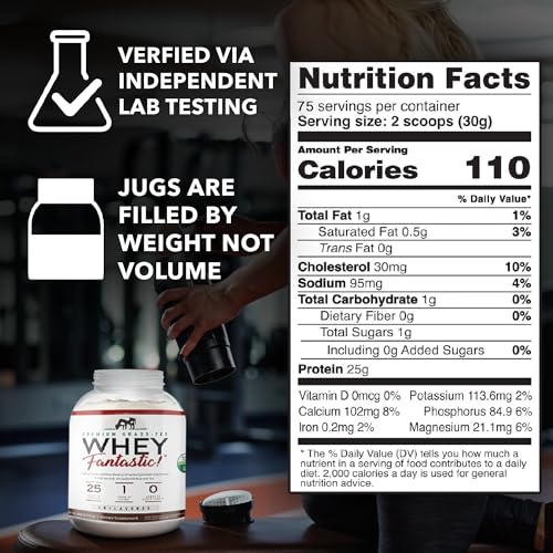 Whey Fantastic Unflavored - 100% Natural Grass Fed Whey Protein Powder - Unique 3 - Maple Wellness Supplements