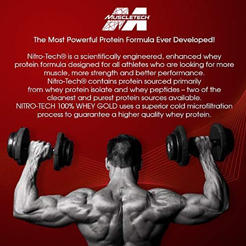 Whey Protein Powder - MuscleTech Nitro-Tech Whey Gold Protein Powder - Maple Wellness Supplements