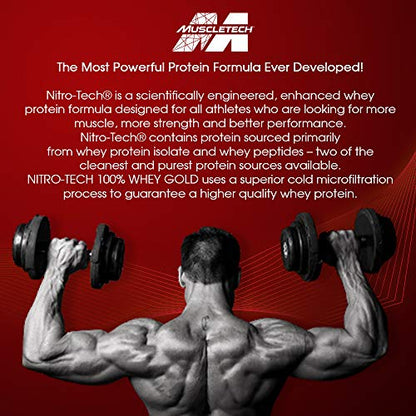 Whey Protein Powder - MuscleTech Nitro-Tech Whey Gold Protein Powder - Maple Wellness Supplements