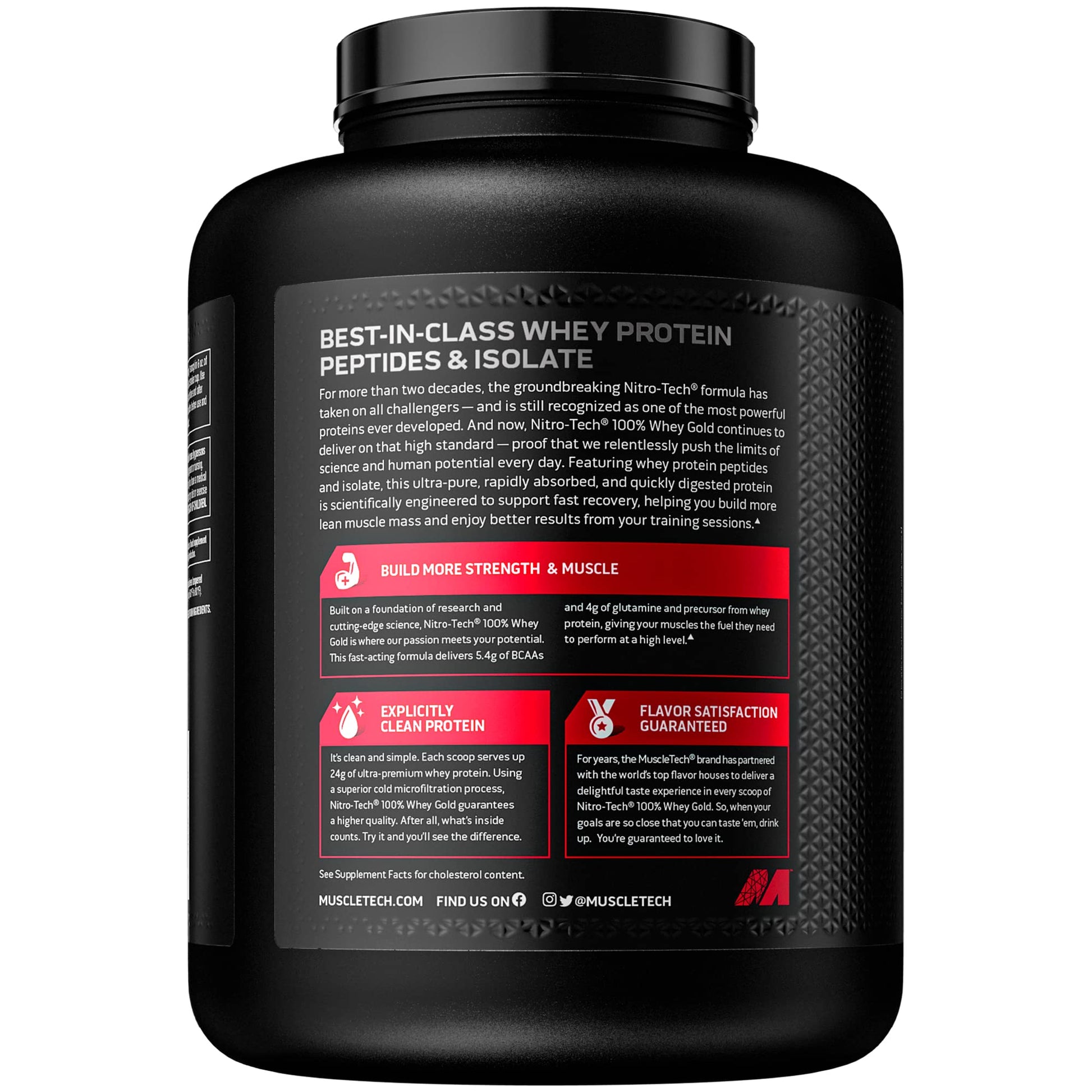 Whey Protein Powder MuscleTech Nitro-Tech Whey Gold Protein Powder Whey Protein - Maple Wellness Supplements