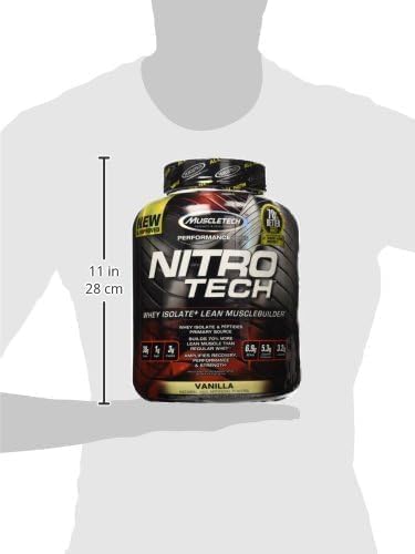 Whey Protein Powder, MuscleTech Nitro-Tech Whey Protein Isolate & Peptides, Protein - Maple Wellness Supplements