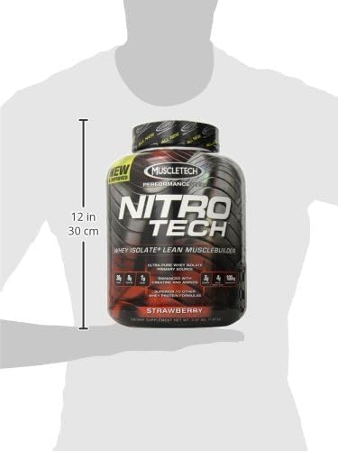 Whey Protein Powder, MuscleTech Nitro-Tech Whey Protein Isolate & Peptides, Protein - Maple Wellness Supplements