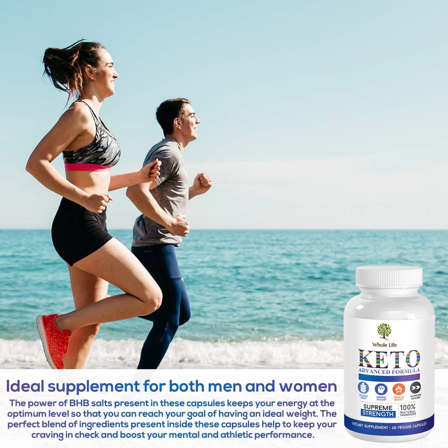 WHOLE LIFE Keto Advanced Formula Diet BHB Pills - Ketogenic All Natural, Support - Maple Wellness Supplements