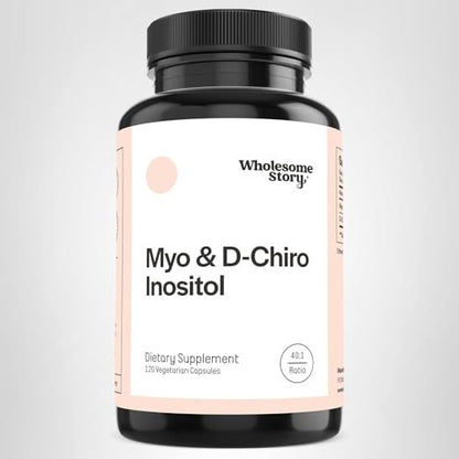 Wholesome Story Myo-Inositol & D-Chiro Inositol Supplement for Women | Fertility Supplements for Hormonal Balance & Ovarian Health Support - Maple Wellness Supplements