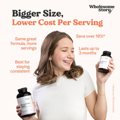 Wholesome Story Myo-Inositol & D-Chiro Inositol Supplement for Women | Fertility Supplements for Hormonal Balance & Ovarian Health Support - Maple Wellness Supplements