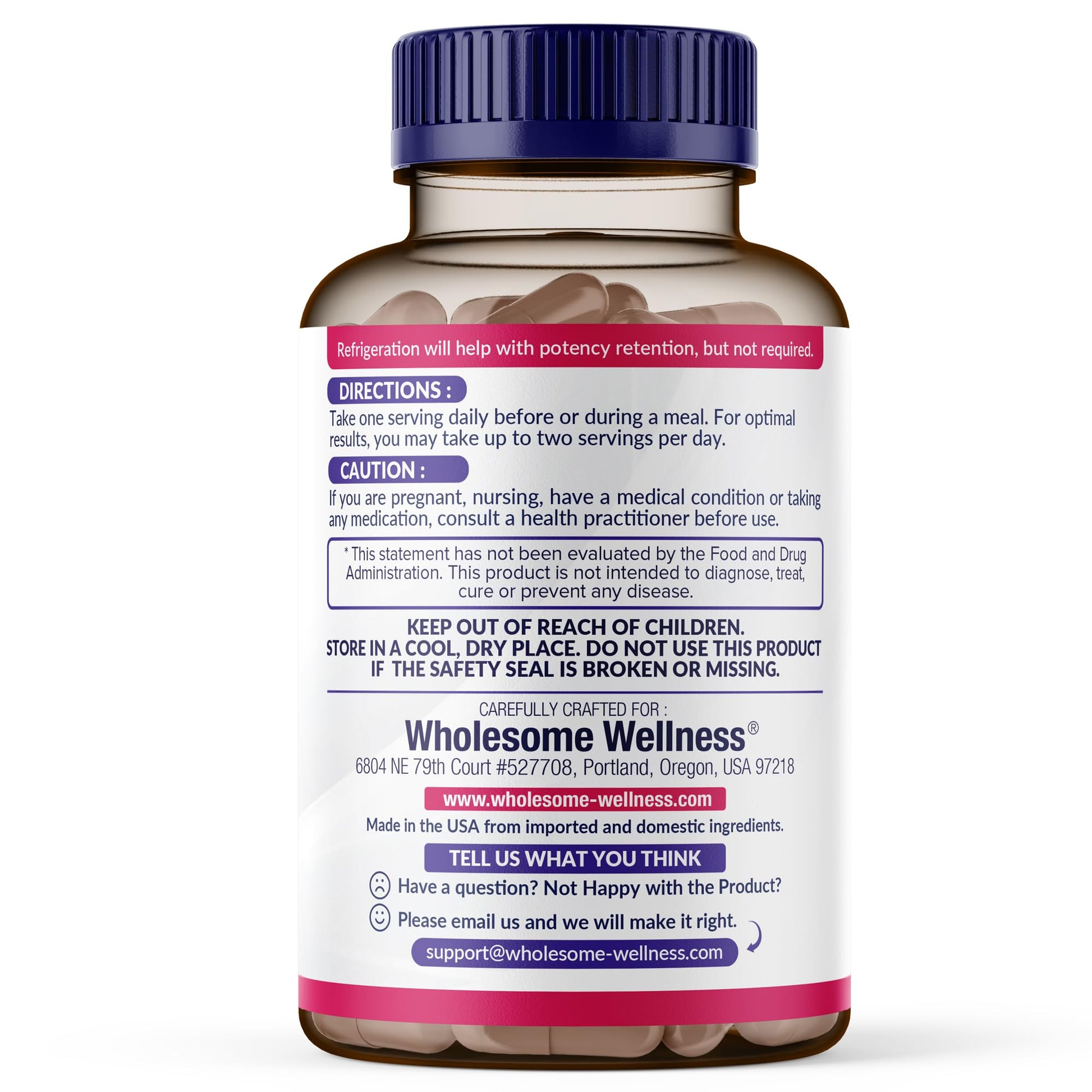 Wholesome Wellness Dr. Formulated Raw Probiotics for Women 100 Billion CFUs Capsules with Prebiotics, Digestive Enzymes - Maple Wellness Supplements