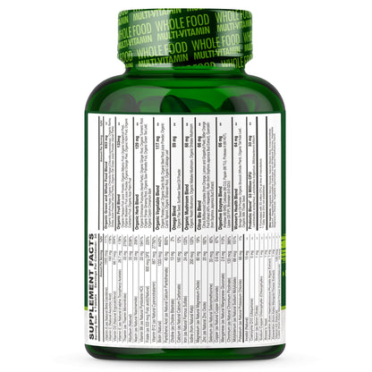 Wholesome Wellness Whole Food Multivitamin for Women - Natural Multi Vitamins, Minerals, Organic Extracts - 120 Tablets - Maple Wellness Supplements
