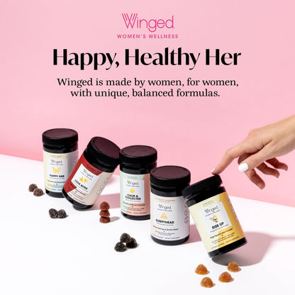 Winged Wellness Hot Momma Menopause Supplements for Women - Hormone-Free Menopause Relief Support for Hot Flashes & Night Sweats with Chaste Tree Berry, Multivitamins & Shatavari - 60 Vegan Capsules - Maple Wellness Supplements