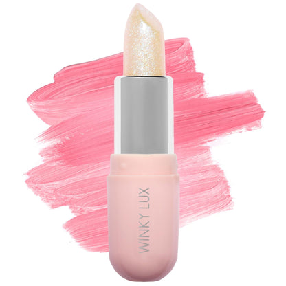 Winky Lux Unicorn Glimmer Balm -Hydrating ph Lip Balm, Natural Pink Tint with pH Color Changing, Moisturize & Soften Lips While Leaving Sheer Pink Tint, with Vanilla Scent - Maple Wellness Supplements