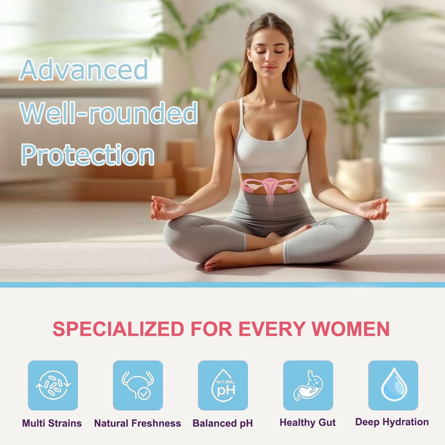 WINYEL Vaginal Probiotics for Women with Prebiotics & Herbal Blend – pH Balance & Feminine Health Support – Multi-Strain Lactobacillus for Vaginal Flora, - Maple Wellness Supplements