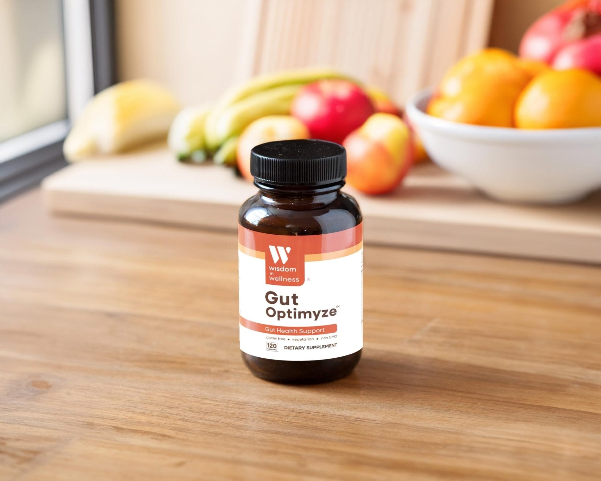 Wisdom In Wellness Gut Optimyze - 120 Digestive Health Capsules - Vitamins & Probiotics for Gut Health - Complete for Men & Women - Digestive Gut Health Pills - Healthy Gut Probiotics - Maple Wellness Supplements