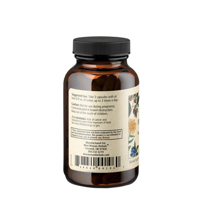 Wise Woman Herbals – Fiber Flow Capsules 120 Count – Supports Healthy Digestive Function, Gut Health, Bowel Health and Regularity - Maple Wellness Supplements