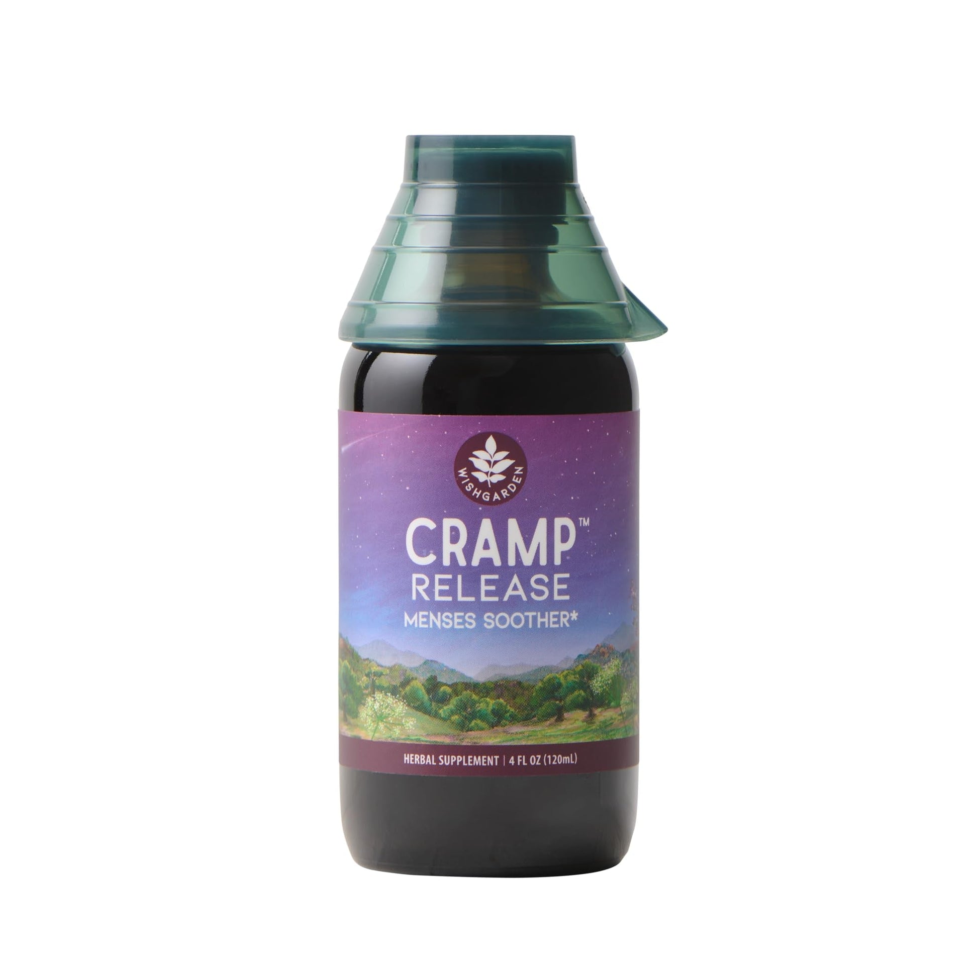 WishGarden Herbs Cramp Release - Natural Herbal Menstrual Cramp Relief Supplement with Cramp Bark, Fast-Acting Tincture Soothes Period Cramps, Supports a Healthy Hormone Cycle, Mood & Relaxation, 4oz - Maple Wellness Supplements