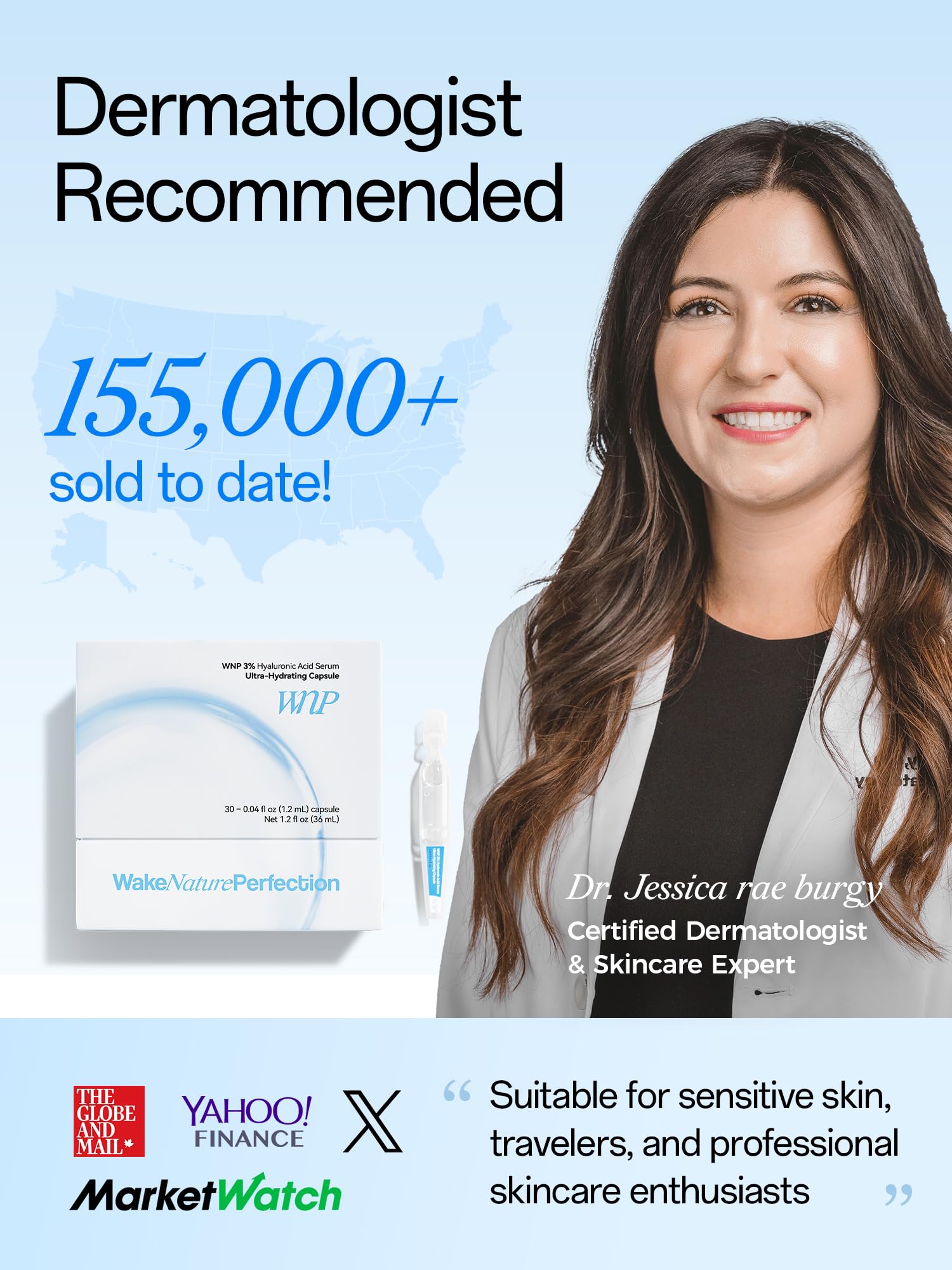 WNP Hyaluronic Acid Serum 3% for Face with 4D Multi-Layer Hydration | Ultra Hydrating Anti-Aging Serum | Moisturizer for Dry & Sensitive Skin - Maple Wellness Supplements