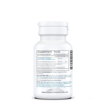 WOMEN LOVE NUTRITION, Magnesium for Women, Menopause & Peromenopause (90 Capsules) - Maple Wellness Supplements