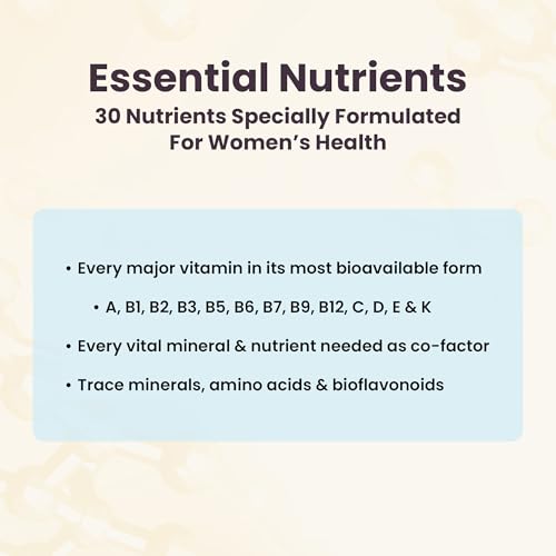 Women's Health Network Essential Nutrients – Daily Multivitamin for Energy, Healthy Aging & Immune Support, Folate as Quatrefolic®, a Patented Natural Form of 5-MTHF - Maple Wellness Supplements