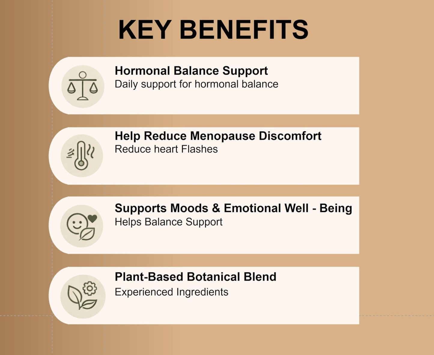 Women’s Hormonal Balance Supplement – Menopause & PMS Support – Mood, Energy & Cycle Regulation – Botanical Formula – 60 Capsules - Maple Wellness Supplements