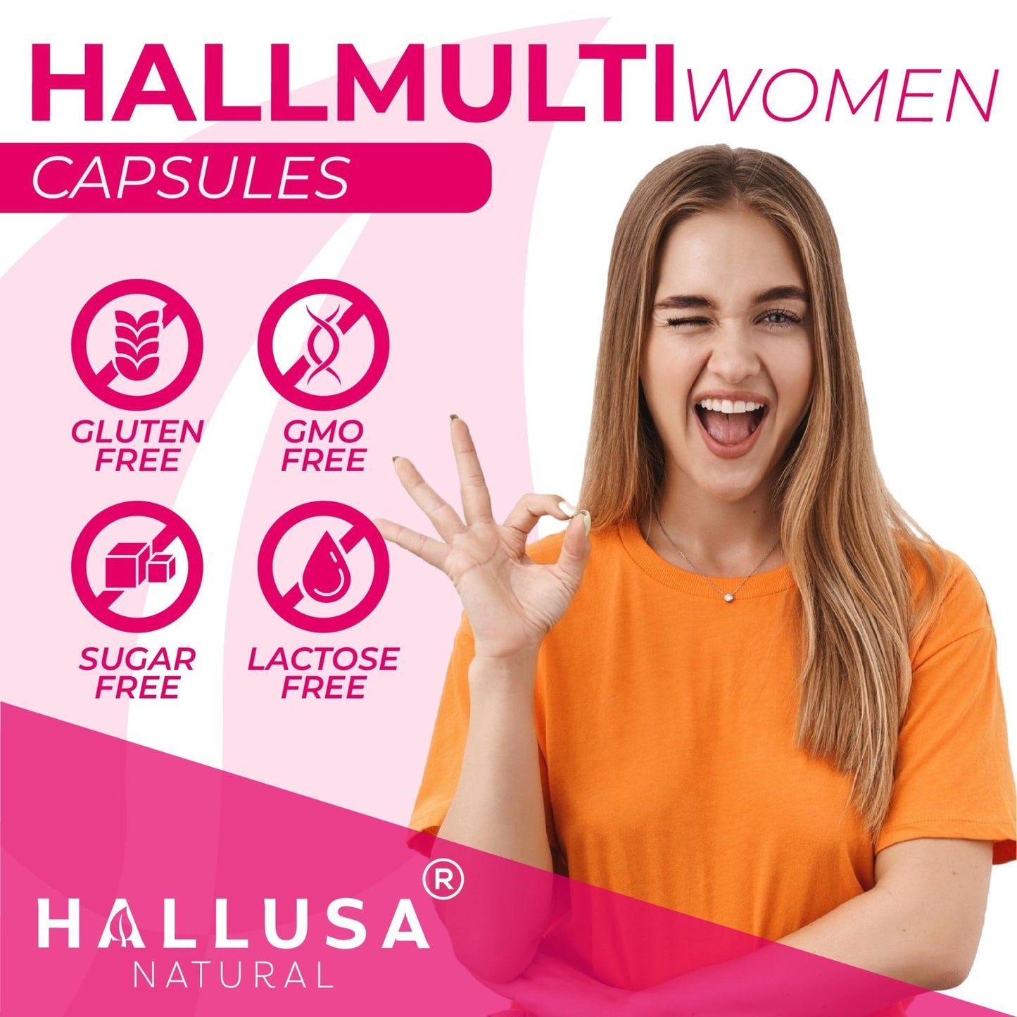 Women’s Multivitamin 18+ Vitamins & Minerals | Biotin, Folic Acid, Zinc, Calcium, Magnesium & Vitamin D | Hair, Skin & Nails Support, Energy - Maple Wellness Supplements
