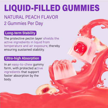 Womens Multivitamin Gummy 50 and Over - Chewable Multi Vitamin A, C, D3, E, K2 & B Complex, Folate, Biotin, Calcium, Magnesium - Maple Wellness Supplements