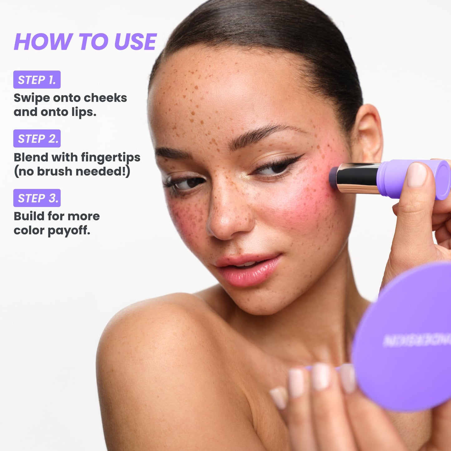 Wonderskin Cream Blush Stick pH-Activated - pHlush Stick Multi-Use, Blush for Cheeks and Lips, Cooling Nourishing Color-Adjusting Makeup - Maple Wellness Supplements