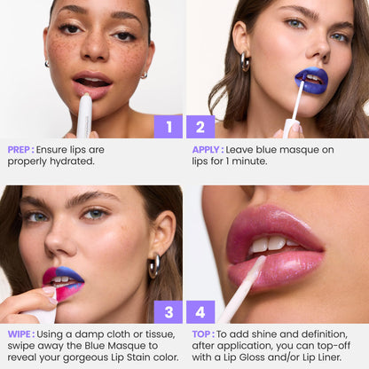 Wonderskin Wonder Blading All Day Lip Stain Peel Off Masque - Long Lasting, Waterproof and Transfer Proof Nude Lip Tint, Matte Finish Peel Off Lip Stain (Whimsical Masque) - Maple Wellness Supplements