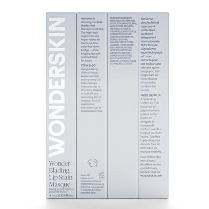 Wonderskin Wonder Blading All Day Lip Stain Peel Off Masque - Long Lasting, Waterproof and Transfer Proof Nude Lip Tint, Matte Finish Peel Off Lip Stain (Whimsical Masque) - Maple Wellness Supplements