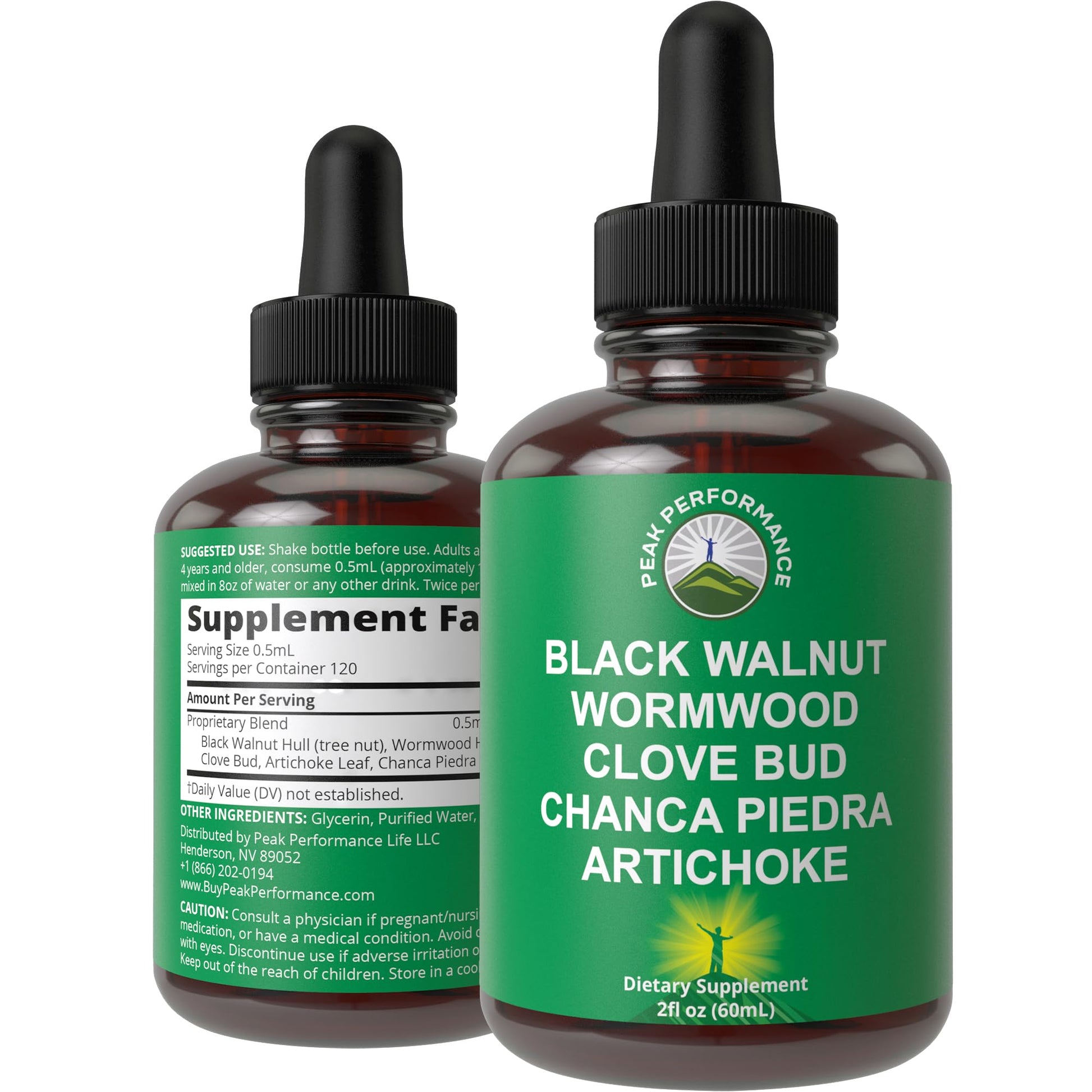 Wormwood Black Walnut Clove Cleanse for Humans. Elimination Detox + Intestinal Support Liquid Tincture Supplement for Adults and Kids. with Artichoke and Chanca Piedra for Additional Benefits - Maple Wellness Supplements