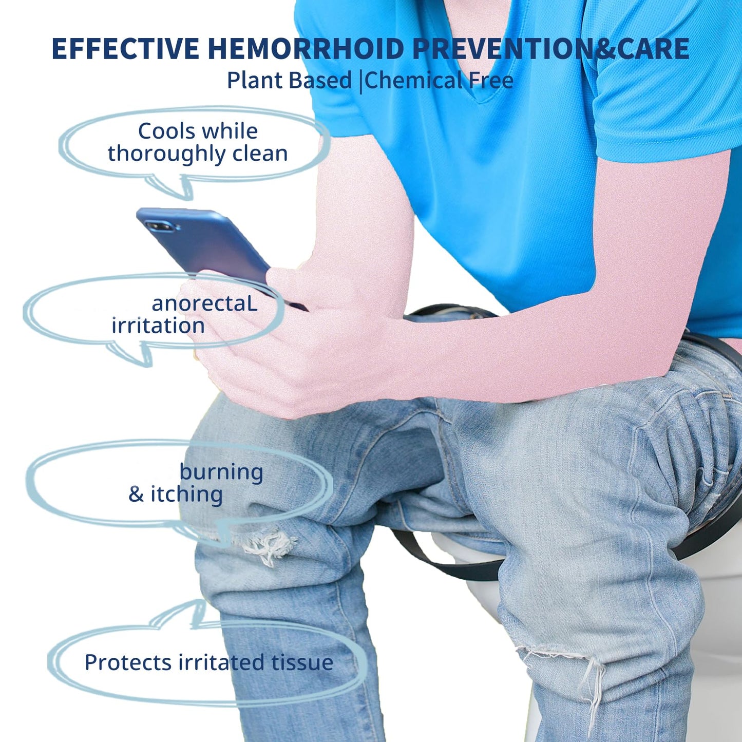 Wowday Flushable Hemorrhoid Wipes | Maximum Strength Witch Hazel Wipes | 56 Count Fragrance Free Adult Hemorrhoids Medicated Witch Hazels Wipe for Butt Hemorrhoidal Itch - Maple Wellness Supplements