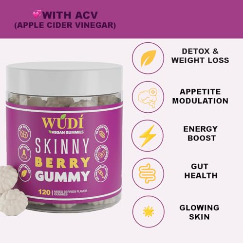 Wúdí Skinny Berry Gummy - Detox, Metabolism & Energy Booster, Plant Based Healthy - Maple Wellness Supplements