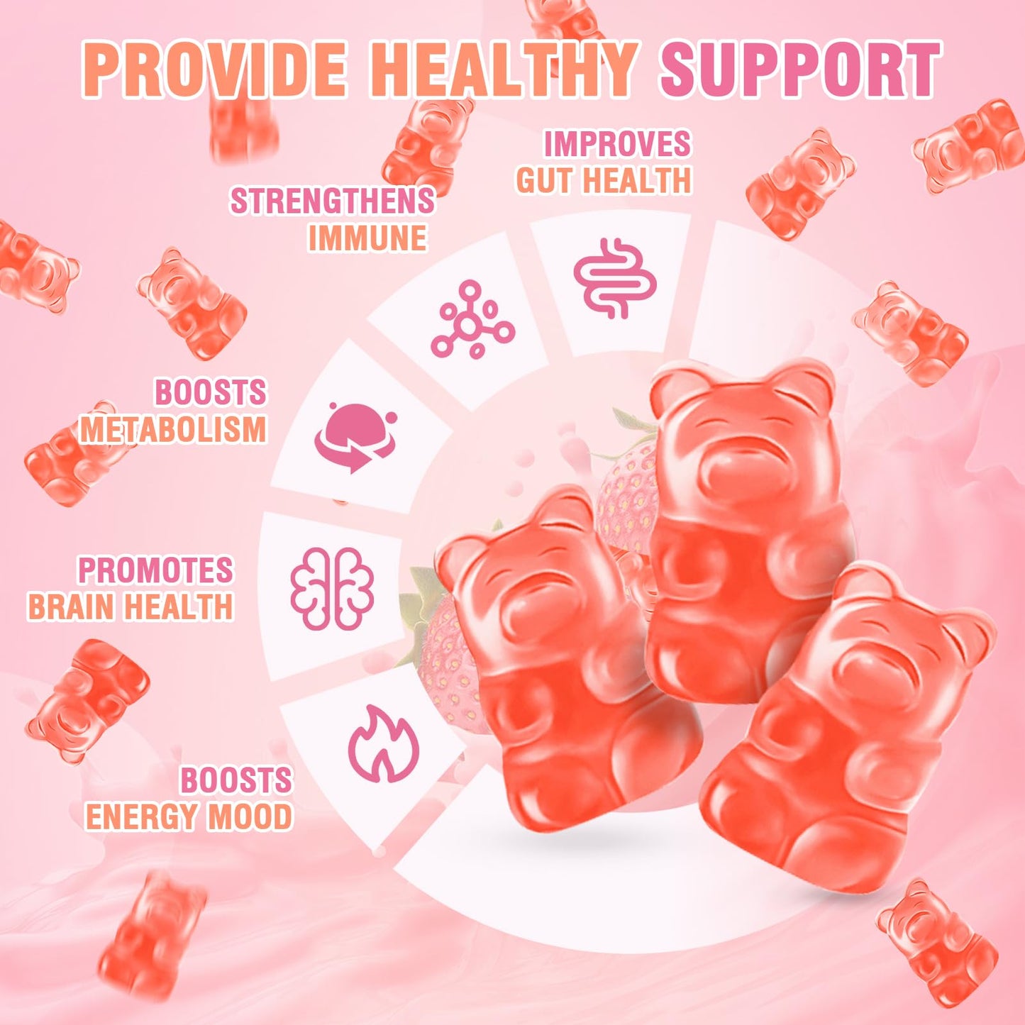 WyuuKi 180 Count Collagen Gummies Collagen Protein Type I II III V X with Biotin Vitamin C A B D E Keratin Hyaluronic Acid for Hair Skin Nails Joint Immune Digestion Women Men Sugar Free Strawberry - Maple Wellness Supplements